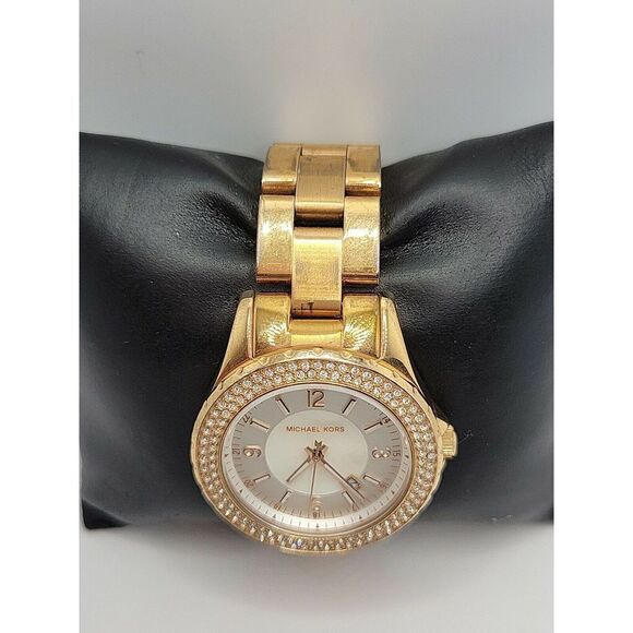 MICHAEL KORS MK5403 Women's Stainless Steel Analog White Dial Quartz Watch AM161 - Picture 5 of 11